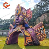 Nouvelle conception de stand gonflable pour événements, arche gonflable déesse, accessoires décoratifs gonflables pour festivals de musique et décoration de scène