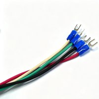Harness Kabel Tahan Air DT Rakitan Khusus, Harness Kabel Pre-Stripped dengan Terminal Spade Tipe-U untuk Peralatan Mesin