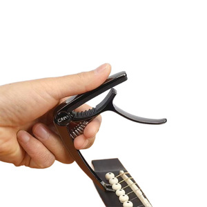 Capo de guitare en métal universel pour guitare acoustique, électrique, ukulélé, couleur noire - Product Image 5