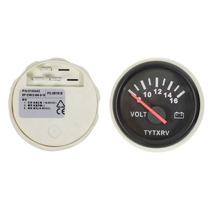 ملحقات كارافان TYTXRV شاملة للسيارة RV مقياس فولتميتر دائري بطارية مقياس فولتميتر مقياس فولت - Product Image 5