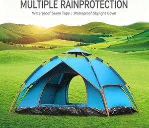 Tenda da Campeggio Impermeabile Antivento a Doppio Strato per <span class=keywords><strong>4</strong></span> Stagioni, Grande per Famiglie, per Escursionismo, Picnic, Pesca - Product Image 2