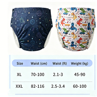 Culotte absorbante réutilisable et lavable pour adultes, sous-vêtement anti-fuite pour incontinence urinaire, pour les amateurs de couches et l'assistance aux personnes à mobilité réduite
