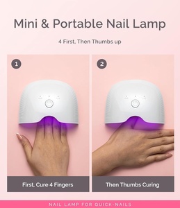 New Mini UV LED Nail Dryer Lamp with LCD Display 30/60S Timer Quick Curing Gel Polish USB Portable Manicure <b>Tool</b> - Product Image 2
