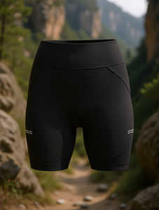 Shorts de sport Apex Sporty sans coutures, taille haute, couleur unie, tricotés en Spandex et Nylon, taille élastique, coupe classique, pour la gym et les activités de plein air - Product Image 2