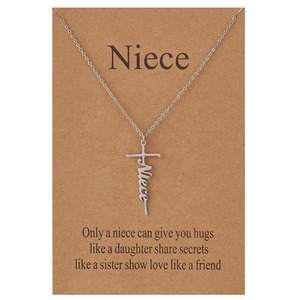 Stainless Steel Cross Pendant <strong>Necklace</strong> Gift Name Carving Fine Fashion Jewelry <strong>Necklaces</strong> for Men Women Waterproof Silver Faith - Product Image 5