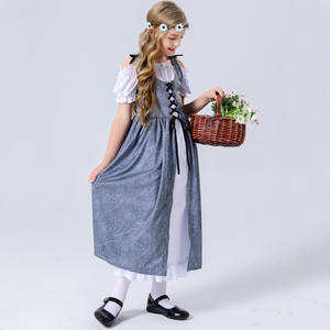 Disfraz Medieval de sirvienta de granja francesa Halloween chico <span class=keywords><strong>renacimiento</strong></span> Pastoral Vintage vestido largo Cosplay Oktoberfest Dirndl disfraces - Product Image 2