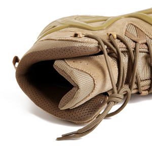 Wanzhuo של גברים תחתון תחתון תחתון נעליים טקטית מדברית לנשים קרביות וטרקינג מעור - Product Image 3