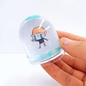 DIY Custom Souvenir Snow Globe Acrylic Photo <b>Empty</b> Plastic Craft <b>for</b> Do-It-Yourself Projects - Product Image 4