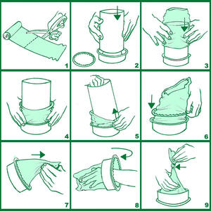 Kit de recharge de poubelle à couches 100m/400m compatible avec le film <span class=keywords><strong>Tommee</strong></span> <span class=keywords><strong>Tippee</strong></span> Sangenic Liner - Product Image 5