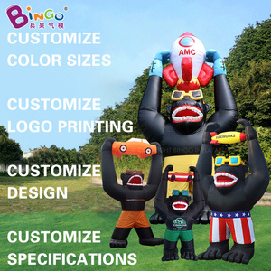 Ballon <span class=keywords><strong>gonflable</strong></span> géant personnalisé King Kong en tissu Oxford, modèle animal, mascotte <span class=keywords><strong>gonflable</strong></span> géante, costume de dessin animé, publicité, gorille <span class=keywords><strong>gonflable</strong></span> - Product Image 6