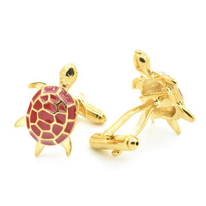 <span class=keywords><strong>Gemelos</strong></span> chapados en oro y Tortuga roja de primera calidad, ropa personalizada, Animal divertido, Tortuga, traje de fiesta, <span class=keywords><strong>camisa</strong></span>, <span class=keywords><strong>gemelos</strong></span>, novedad, venta al por mayor - Product Image 4