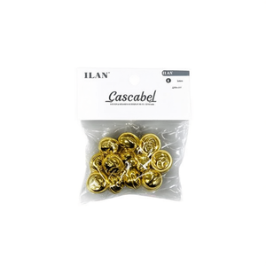 Campanelle Ilan Cascabel 40mm Oro Confezione da 2 Pezzi per Artigianato e Decorazione di Abiti - Product Image 2