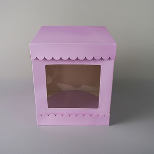 กล่องกระดาษใส่ขนมหวานแบบพับได้ Sunshine Window สำหรับบรรจุภัณฑ์เค้กวันเกิด - Product Image 4