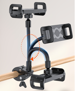 Nouveau support de téléphone col de cygne 2026 pour <span class=keywords><strong>vélo</strong></span> de gym, <span class=keywords><strong>vélo</strong></span> de spinning, tablette iPad Pro Air Mini iPhone Galaxy Tabs 4.7-12.9 pouces - Product Image 3