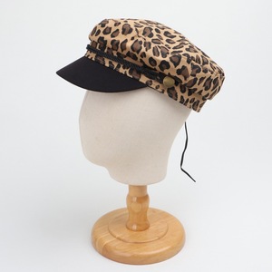 Gorra con estampado de leopardo a la moda con visera negra, sombrero de poliéster transpirable para adultos, estilo casual para mujer 2024 - Product Image 4
