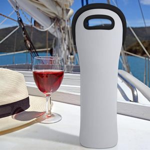 <span class=keywords><strong>Porte</strong></span>-bouteille de vin en néoprène d'usine avec logo personnalisé, refroidisseur de canette étanche isolé de couleur unie pour l'emballage - Product Image 5