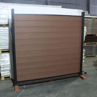 Moderne 3d Design Hout Kunststof Composiet Wpc Hekwerk Panelen Waterdicht Windbestendig Eenvoudig Te Installeren Hek Voor Huis Tuin