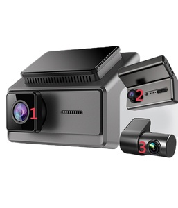 Mini 2K 3 máy ảnh Dash Cam 2K + 1080P + 1080p phía trước và bên trong wifi xe hộp đen điều khiển ghi âm cho xe taxi Xe DVR phía sau máy ảnh - Product Image 1