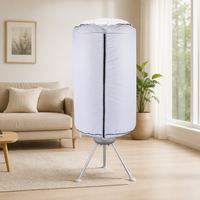 Séchoir à linge automatique 850W, ventilé, multifonction, pliable, électrique, pour camping-car, hôtel, maison