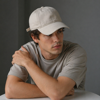 Gorra de Béisbol Unisex de 6 Paneles, de Algodón Lavado, sin Estructura, con Logotipo Personalizado, Color Liso, Estilo Casual Deportivo para Exteriores