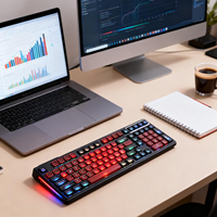 Teclado Mecánico Intercambiable en Caliente RGB 98% Teclado para Juegos de Oficina para Computadora Portátil con Windows Teclado Mecánico Inalámbrico de Tamaño Completo