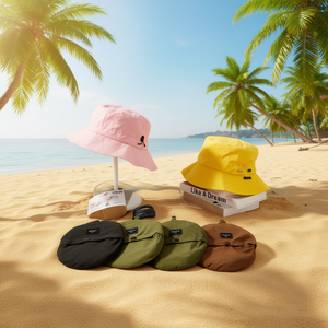 Cappello da Pescatore Pieghevole ad Asciugatura Rapida Rosa Nero Giallo Verde Marrone Unisex Protezione Solare per Esterni - Product Image 3