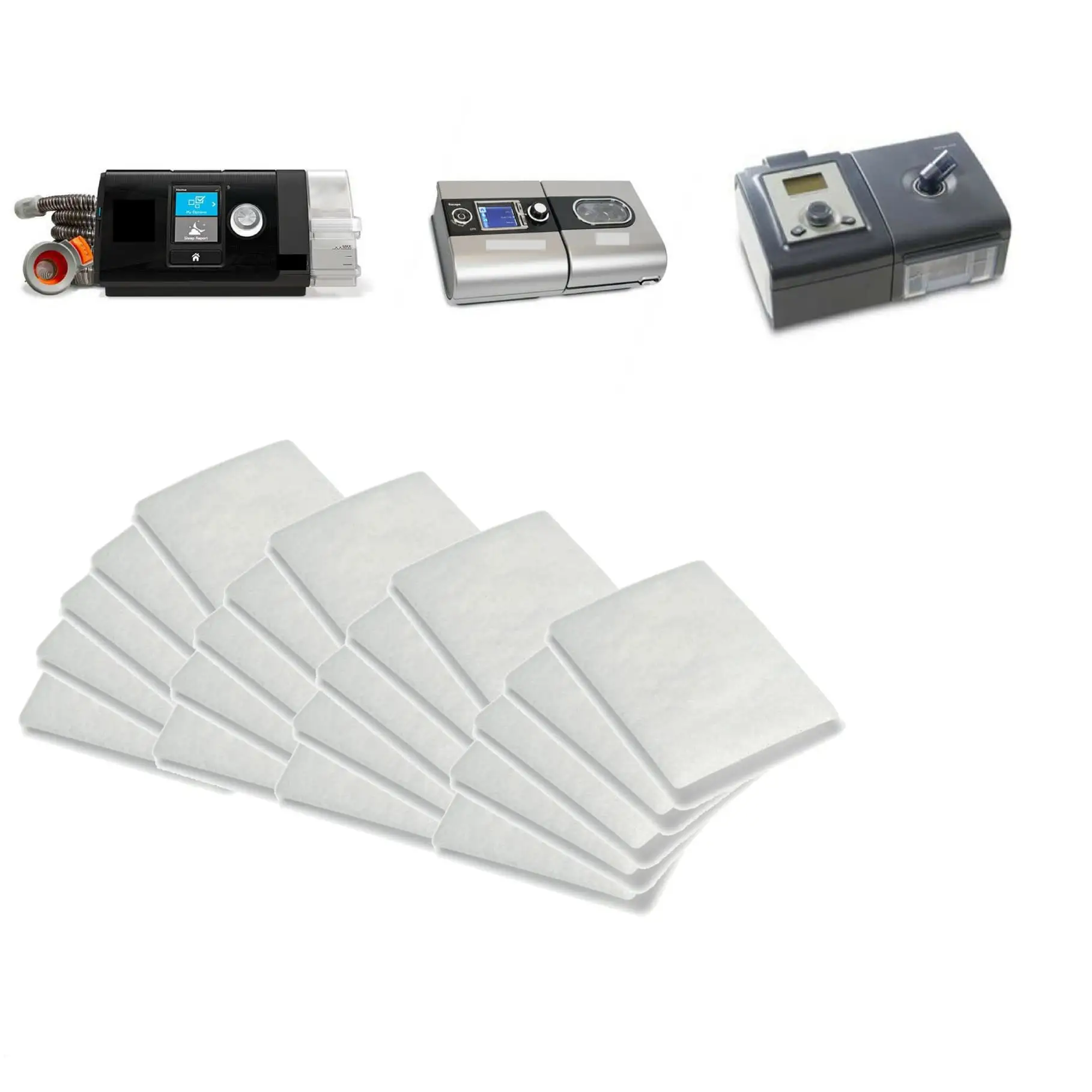 Compatible con almohadilla de filtro de máquina de respiración ResMed, filtros no tejidos para respirador S9/S10 ResMed