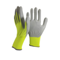 Gants de construction orange NMsafety Gants de jardin en nitrile avec logo personnalisé Gants d'assemblage ANSI
