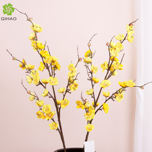 QIHAO Artificial Plum Blossom Single <b>Branch</b> Silk Flower High Simulation For Home Wedding Decoration - Product Image 4