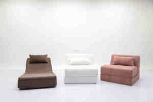 Canapé-lit pliable moderne en velours côtelé, <span class=keywords><strong>convertible</strong></span> en lit simple, fauteuil tatami avec coussin pour salon - Product Image 6