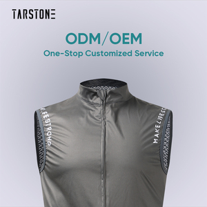 Veste de cyclisme coupe-vent pour homme, très vendue, pour le sport en plein air, durable, à séchage rapide, sans manches, avec fermeture éclair - Product Image 1
