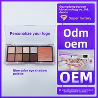 Palette de fards à paupières neuf couleurs OEM transfrontalière, finitions scintillantes et mates - Options personnalisées, maquillage tout-en-un, modèle DD2362