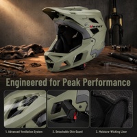 Casque de vélo VMAXET MTB unisexe adulte, double usage, intégral, certifié CE, léger, technologie In-mold, 19, pour la pratique du VTT