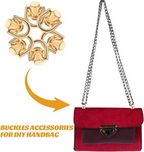 ULTECHNOVO Sets Metal <b>Studs</b> Rivet Screw Nail Rivet Set With D Ring <b>Bag</b> Hardware For Leathercraft DIY Crossbody Purse Making Acce - Product Image 3