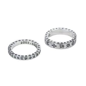 Anillo de Diamantes de Imitación Estilo Punk Retro Vintage, Anillo Gótico de Moda para Hombre y Mujer, Joyería de Moda Cromada - Product Image 3