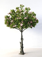 Arbre à fleurs de cerisier de 3 m pour centre de table de mariage, grand modèle, avec fleurs lilas et blanches, en pot, en promotion