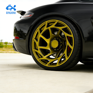 ล้อแม็กซ์ลายรังผึ้งสีทองขนาด 18 19 20 21 22 24 นิ้ว 21x10.5J 5x130 5 รู ขอบลึกเว้า สำหรับรถ <span class=keywords><strong>SUV</strong></span> หรูหรา - Product Image 3