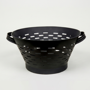 Premium Ventilated <b>Food</b> <b>Basket</b> Black Powder Coated For Storing Mixed Fruits Vegetables And Pantry Items With Neat Display - Product Image 1