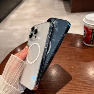 <b>Camera</b> Lens Crystal Clear Magnetic Mobile Phone Case <b>for</b> iPhone 16 15 15Pro 15Plus 15ProMax Hybrid TPU+<b>PC</b> Clear Cover - Product Image 6
