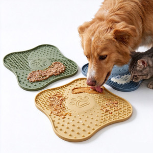 Hugebirds <b>Slow</b> Down Eating Pet <b>Feeder</b> Lick Mat <b>Dog</b> Silicone Licking Pad for <b>Dogs</b> Prevent Choking Bloat Stop Anxiety Reduction - Product Image 1