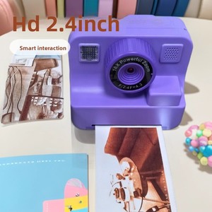 Purple Kids Digital <b>Camera</b> with 16X Zoom <b>Print</b> Photo Instant Printer for 3-6 Years Old Children - Product Image 2