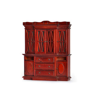 بيت الدمية أثاث مصغر خشبية مجلس الوزراء المطبخ تخزين عرض مجلس الوزراء 1:12 الحرفية ادراج التخزين للمطبخ مجلس الوزراء - Product Image 4