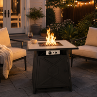 Table de foyer extérieur au propane avec brûleur, fabriquée en Chine