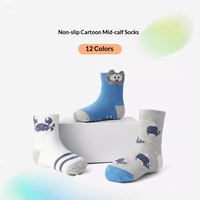Chaussettes d'intérieur antidérapantes pour bébés et tout-petits, collection automne, vente en gros