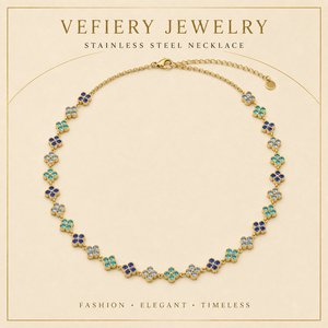 Collar de Cadena de Serpiente de Acero Inoxidable Chapado en Oro Multicolor con Colgante Rectangular de Moda para Mujer, Joyería para Fiestas, Suministro de Fábrica - Product Image 1