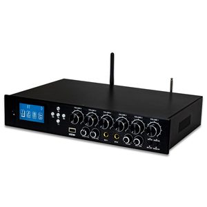 Console de mixage audio professionnelle 6 canaux avec écran LCD HD, FM, USB pour systèmes sonores domestiques et commerciaux, <span class=keywords><strong>amplificateur</strong></span> - Product Image 6