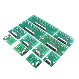 Câble FPC FFC 6 8 10 12 14 16 20 30 40 broches connecteur à pas de 0.5mm adaptateur SMT à pas de 2.54mm 1.00 pouces à trou traversant DIP PCB