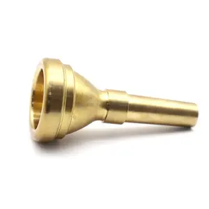 Dongguan Brass Components CNC Brass Machining Trumpet Machining Brass Horn Parts