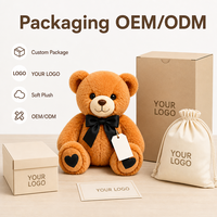 Ours en peluche brodé sur mesure, directement de l'usine, anti-stress, en tissu ultra doux, personnage en peluche OEM/ODM