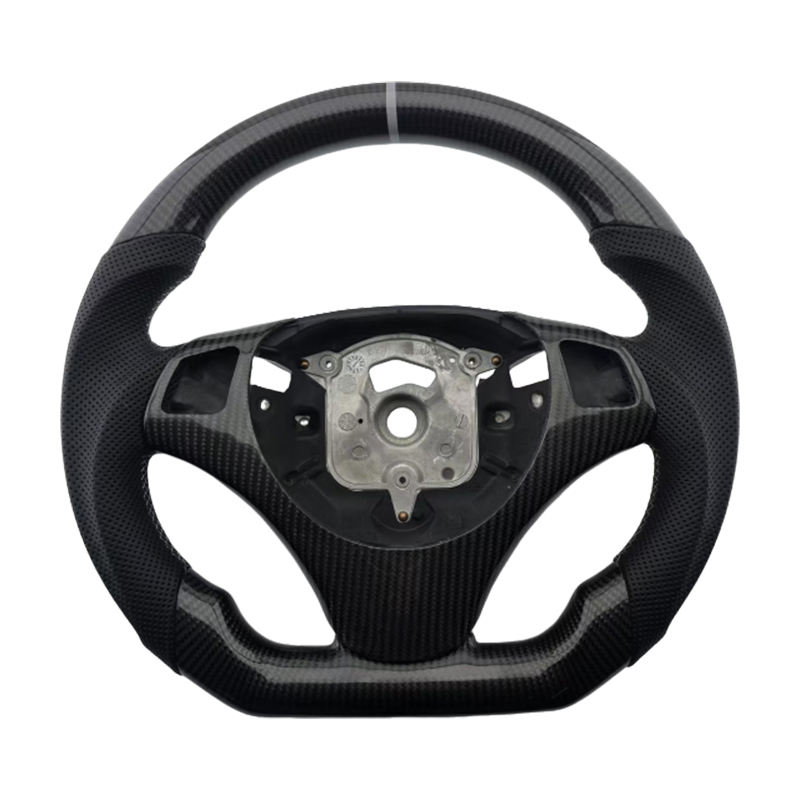 m series with holes+Carbon Fiber+leather+grey Stitching